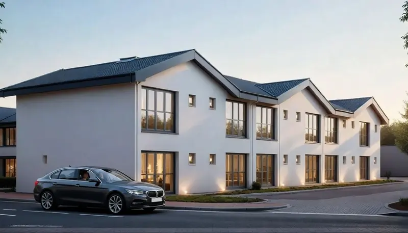 Two-story multi-family building designed by Studio AM